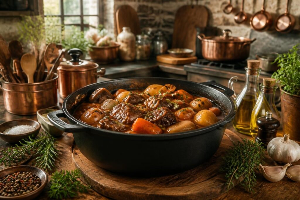 découvrez comment cuisiner en cocotte en fonte avec notre guide complet des mijotés, techniques et recettes savoureuses pour réussir tous vos plats.