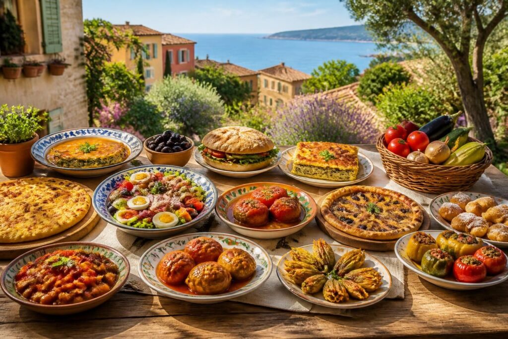 découvrez les 15 spécialités incontournables de la cuisine niçoise et plongez dans l'histoire et les origines de chaque plat traditionnel de cette région authentique.