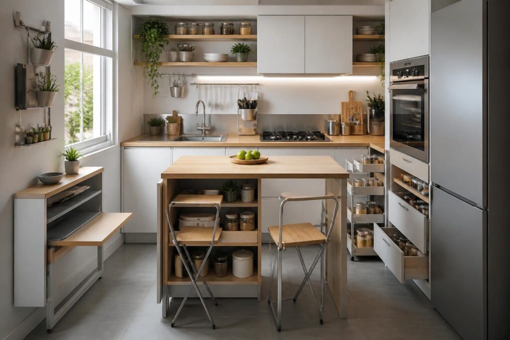 découvrez 8 idées astucieuses pour aménager une petite cuisine et optimiser chaque centimètre, alliant fonctionnalité et style gain de place.