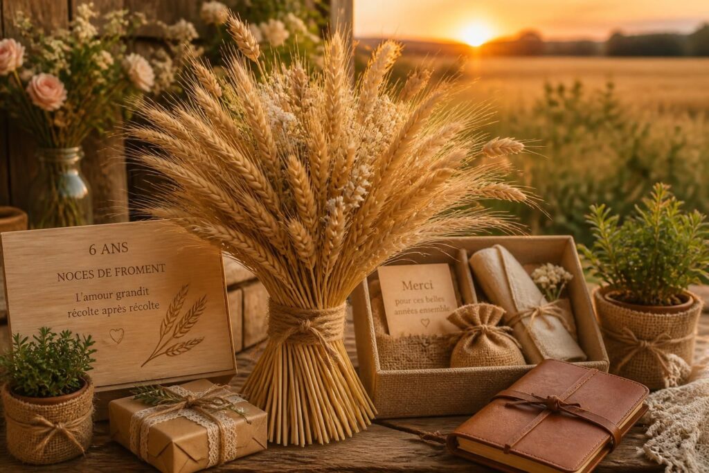 Noces de froment : symbolique et idées cadeaux originales