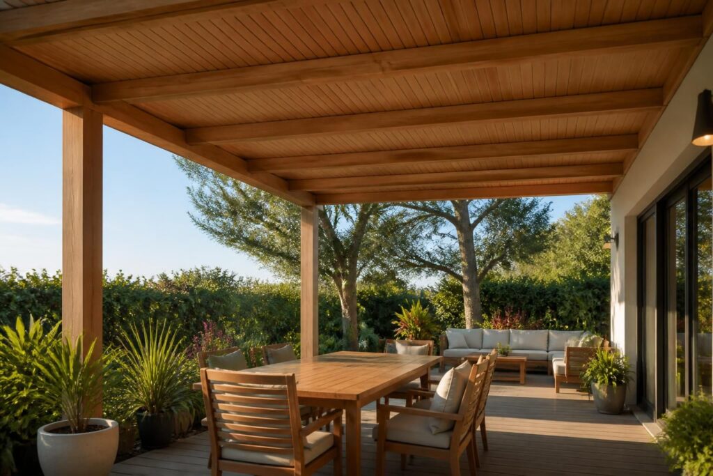 Toit en bois pour pergola et terrasse : idées et conseils d&rsquo;installation