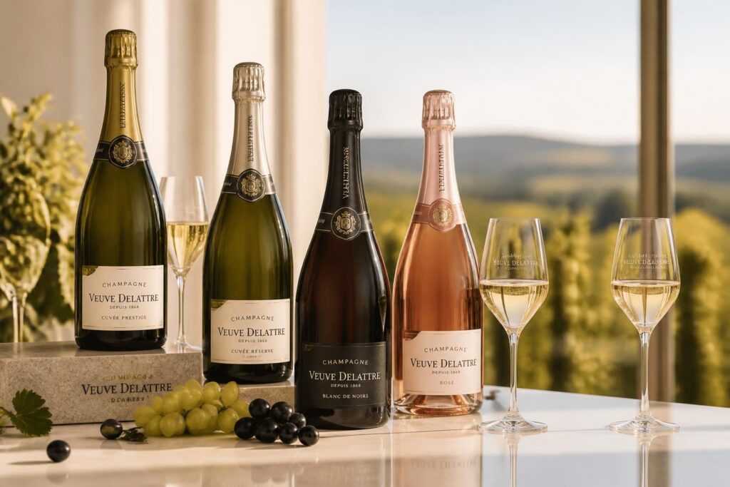 découvrez les cuvées premium et le blanc de noir exceptionnels du champagne veuve delattre, alliant tradition et finesse pour des moments uniques.