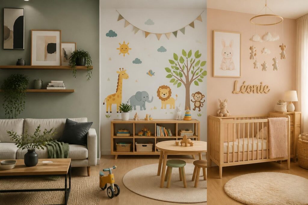 découvrez des idées de déco murale pour toutes les chambres : adultes, enfants et bébés. inspirez-vous pour créer des espaces uniques et chaleureux adaptés à chaque âge.