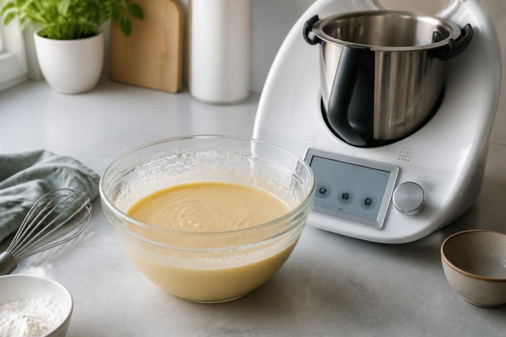 découvrez une recette rapide de pâte à gaufre au thermomix, sans temps de repos, pour des gaufres délicieuses prêtes en un rien de temps.