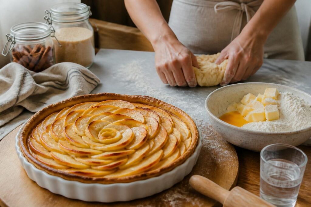 découvrez la recette authentique de la tarte aux pommes de maman avec nos secrets pour une pâte brisée parfaite, croustillante et délicieuse à chaque fois.