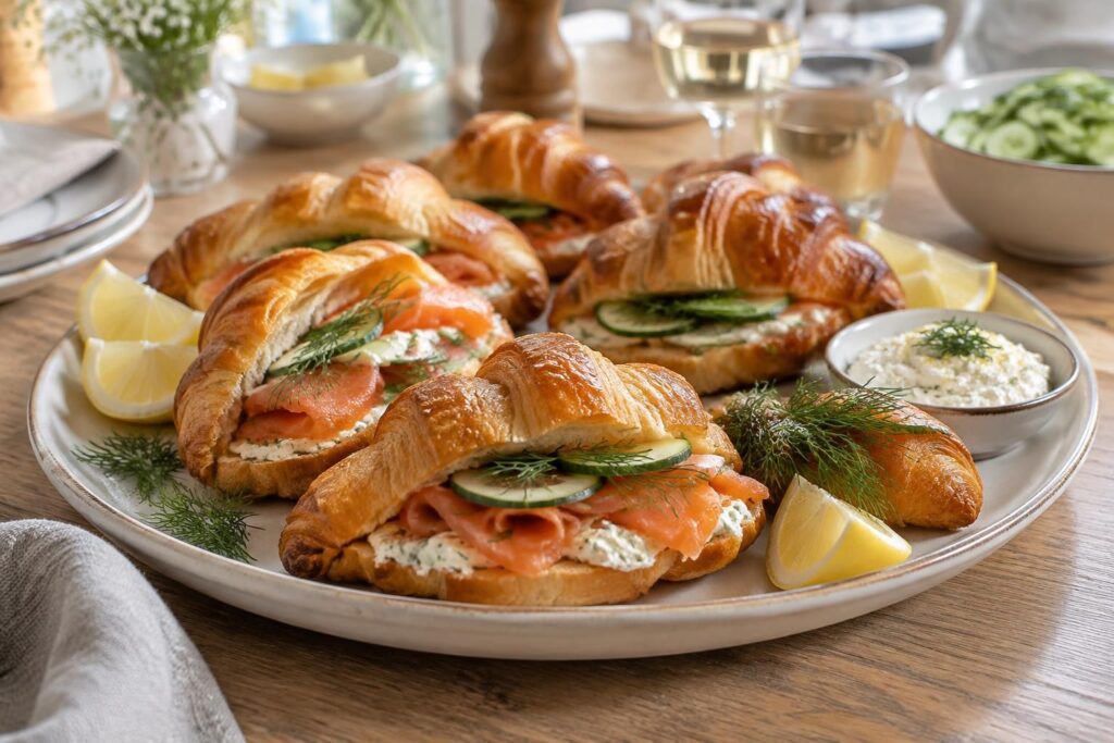 Croissant au saumon fumé : recettes simples pour un apéro gourmand