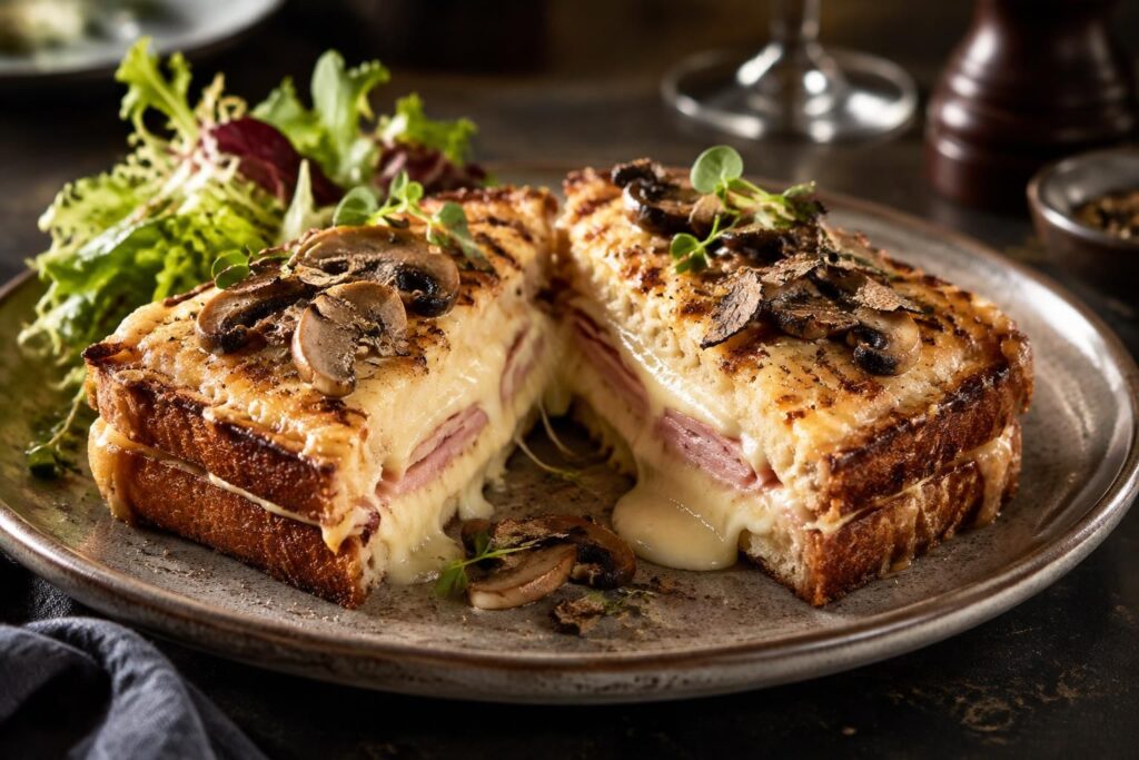 Croque monsieur gastronomique revisité pour un plaisir savoureux