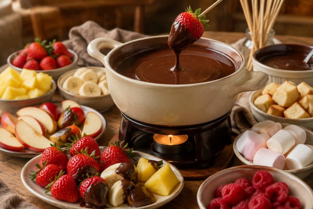 Fondue au chocolat recette gourmande avec fruits et astuces faciles