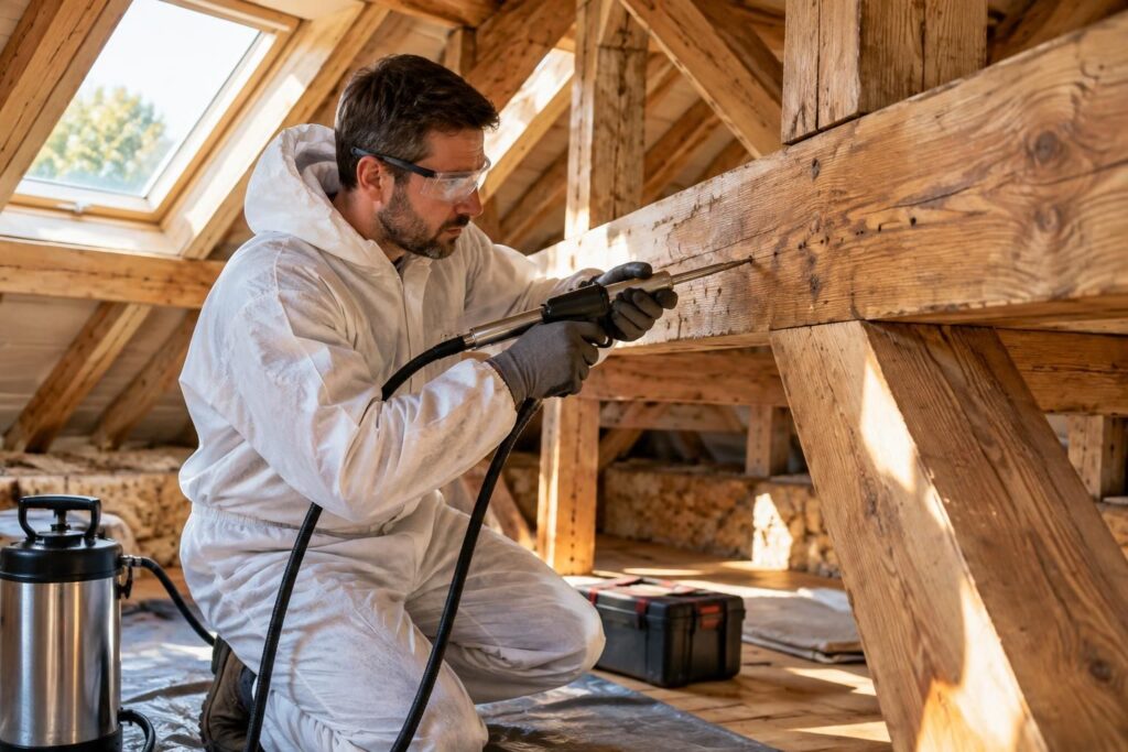 Traitement capricorne professionnel pour protéger votre bois efficacement
